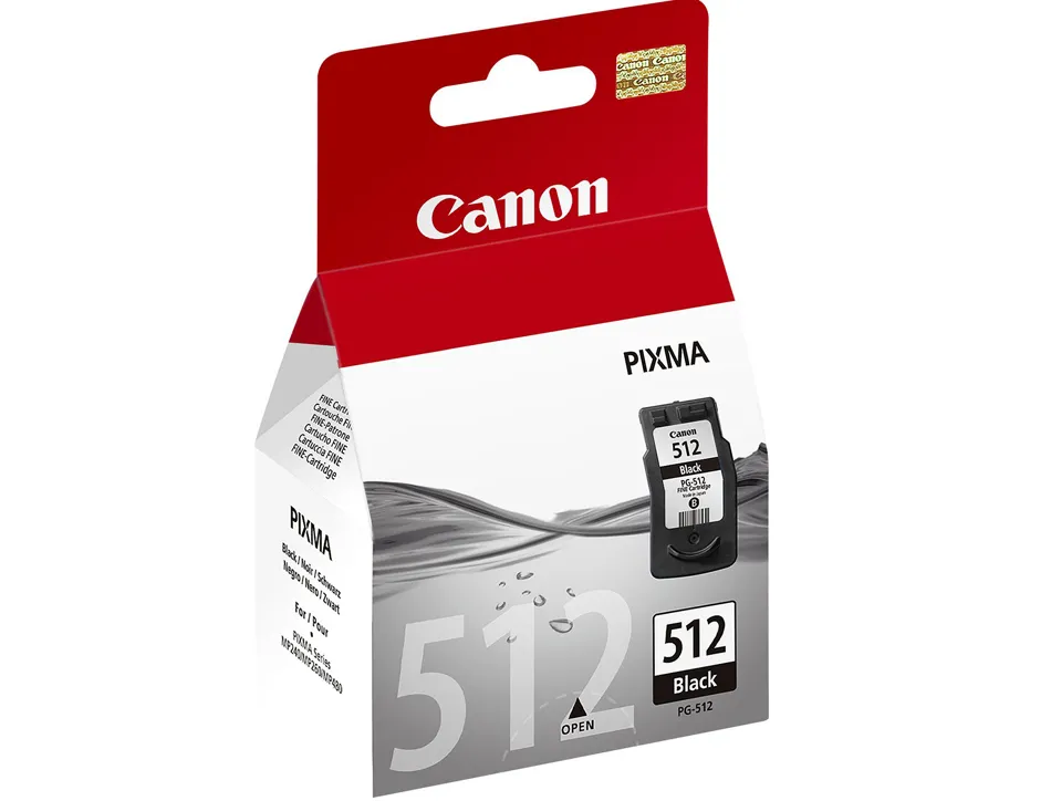 Cartouche canon jet d'encre 2969 b001-pg512 tête+encre couleur noir 400p