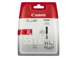 Cartouche canon jet d'encre 6447 b001-cli551gyxl haute capacité gris