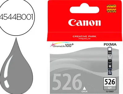 Cartouche canon jet d'encre 4544 b001-cli526gy couleur gris 1515p