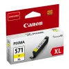 Cartouche canon jet d'encre 0334c001-cli-571xly haute capacité jaune