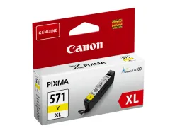 Cartouche canon jet d'encre 0334c001-cli-571xly haute capacité jaune