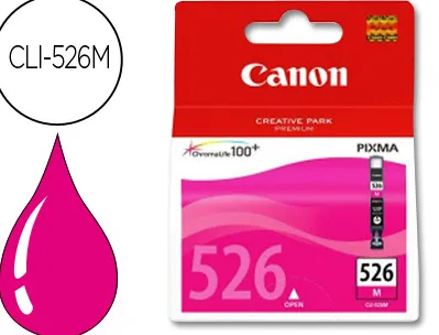 Cartouche canon jet d'encre 4542 b001-cli526m couleur magenta 437p