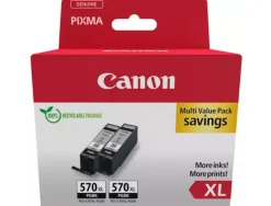 Cartouche canon original pgi-570xl noir pack 2 unites