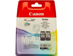 Cartouche canon pack pg-510 + cl-511 noir et couleurs