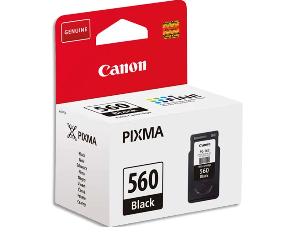 Cartouche canon pg-560 jet d'encre pour pixma ts5350 / ts5351 / ts5352 / ts5353 noir 180 pages