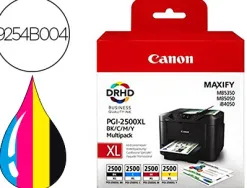 Cartouche canon pgi-2500xl pack 4 couleurs