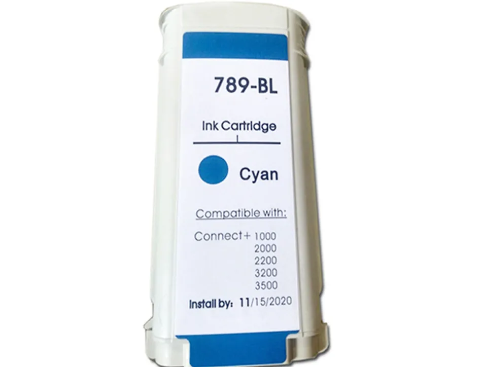 Cartouche compatible avec pitney bowes haute capacite pour machine affranchir connect + 1000/2000/2200/3200/3500 cyan