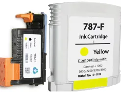 Cartouche compatible avec pitney bowes haute capacite pour machine affranchir connect + 1000/2000/2200/3200/3500 jaune