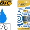 Cartouche courte bic effaçable standard encre couleur bleu blister de 24 unités