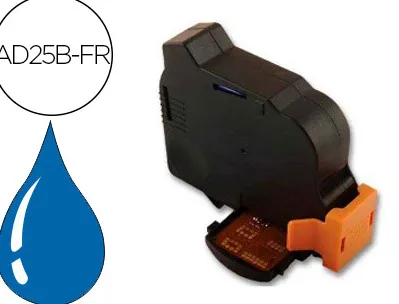 Cartouche d'encre bleue compatible avec neopost ad25b-fr pour satas ij25/ijx25 jet+300 type postale ha/sa