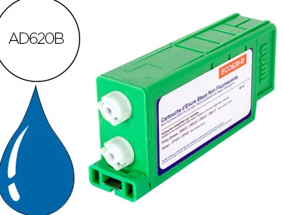 Cartouche d'encre bleue compatible avec pitney bowes ad620b pour dm500/550/575 type postale mc