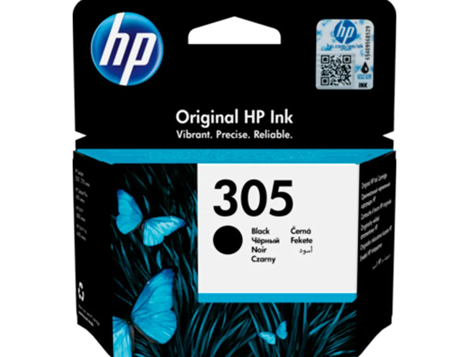 Cartouche d'encre hp 305 pour hp envy 6010/22/30/32 et deskjet noire 2710/2720/2721/2722/2723/2724