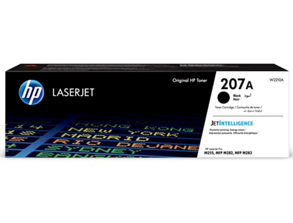 Cartouche d'encre hp 207a laserjet m255dw m255nw m282nw m283fdn noir 1350 pag