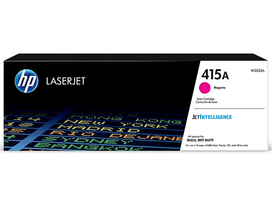 Cartouche d'encre hp 415a pour hp color laserjet pro m454 mfp m479 magenta 2100p