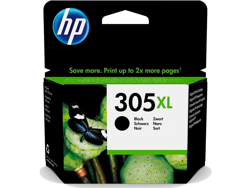 Cartouche d'encre hp 305xl pour hp envy 6010/22/30/32 et deskjet noire 2710/2720/2721/2722/2723/2724
