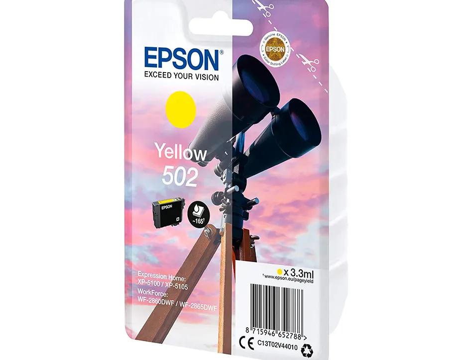 Cartouche encre epson singlepacká 502 ink jauneá