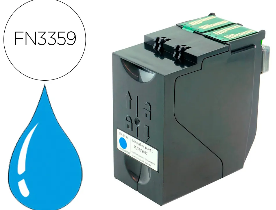 Cartouche encre compatible neopost ij-100 pour imprimante satas sz-1500t bleu