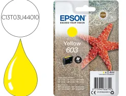 Cartouche encre epson 603 xp-2100 / 3100 / 4100 / wf-2810 / 2830 / 2835 / 2850 couleur jaune 130 pages