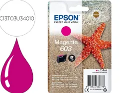 Cartouche encre epson 603 xp-2100 / 3100 / 4100 / wf-2810 / 2830 / 2835 / 2850 couleur magenta 130 pages