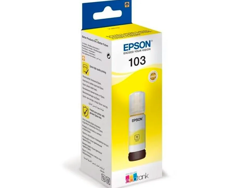 Cartouche encre epson /106 ecotank ink bottle /ecotank et-7700 / et-7750 jaune