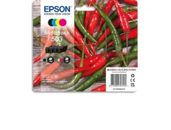 Cartouche encre epson 503 piments workforce wf-2960 couleur noir jaune cyan magenta multipack 4 unites