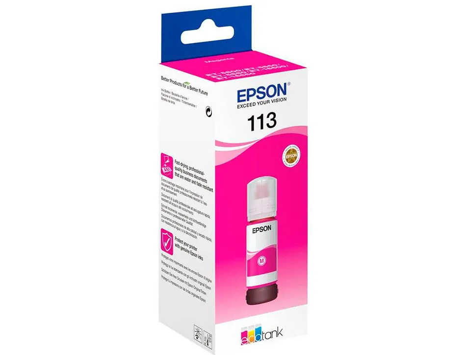 Cartouche encre epson ecotank c13t06b340 t113 magenta