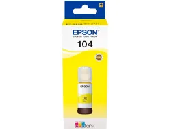 Cartouche encre epson ecotank 104 et-2710 / 2711 / 2712 / 2720 / 2726 / 4700 7.500 pages jaune