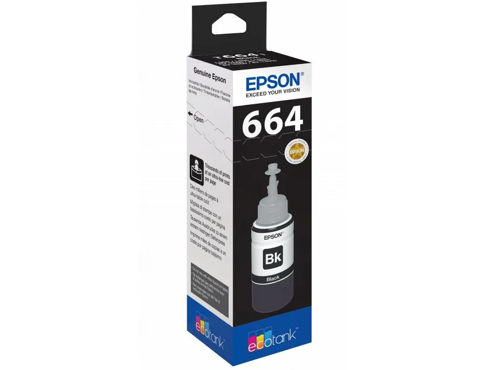Cartouche encre epson t6641 flacon 70ml 4000p noir