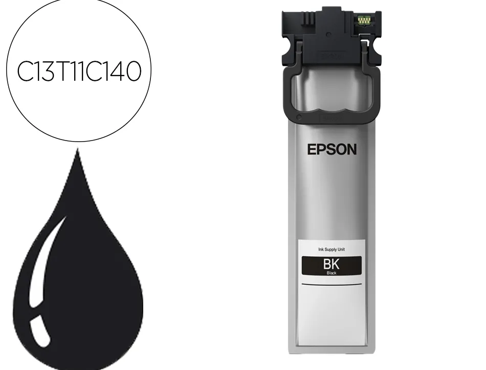 Cartouche encre epson workforce prox wf-c5390, wf-c5390dw, wf-c5890, wf-c5890dwf 3000p noir