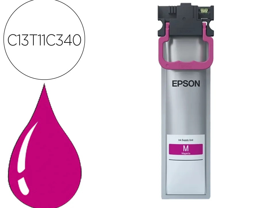 Cartouche encre epson workforce prox wf-c5390, wf-c5390dw, wf-c5890, wf-c5890dwf 3000p magenta