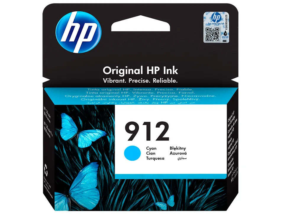 Cartouche encre hp 912 8010 / 8020 / 8035 couleur cyan 315 pages