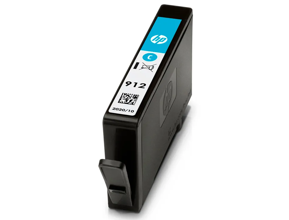 Cartouche encre hp 912 8010 / 8020 / 8035 couleur cyan 315 pages