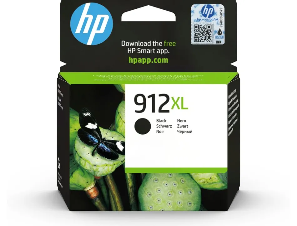 Cartouche encre hp 912xl 8010 / 8020 / 8035 couleur noir 825 pages
