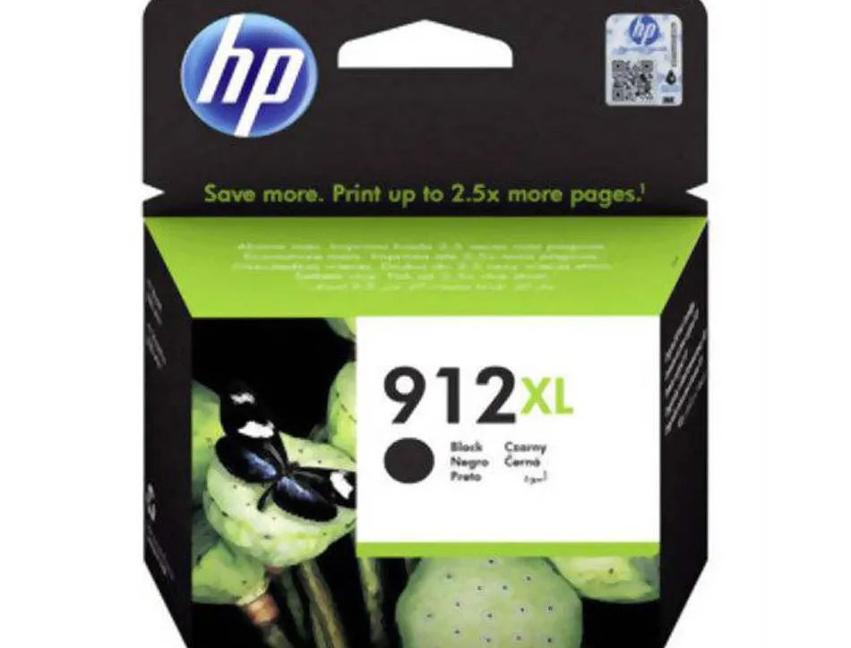 Cartouche encre hp 912xl 8010 / 8020 / 8035 couleur noir 825 pages