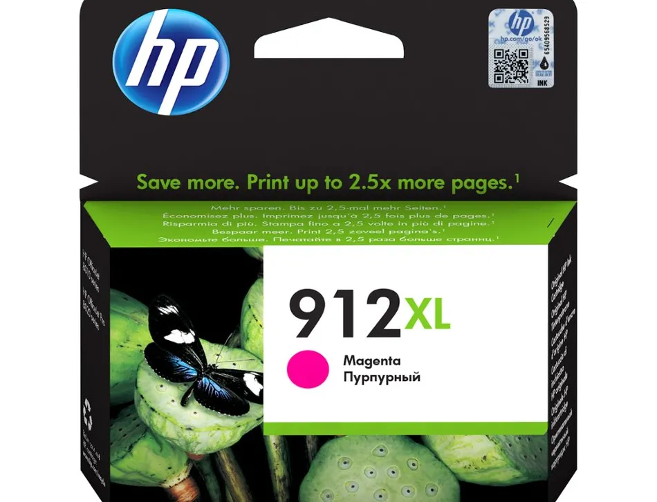 Cartouche encre hp 912xl 8010 / 8020 / 8035 couleur magenta 825 pages