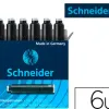 Cartouche encre schneider noire boite 6 pieces