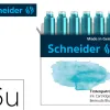 Cartouche encre schneider coloris bermuda blue pastel boite 6 unites