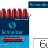 Cartouche encre schneider rouge boite 6 pieces