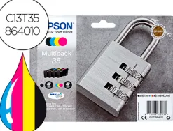 Cartouche epson 35 cadenas t3586 multipack coloris noir cyan magenta jaune