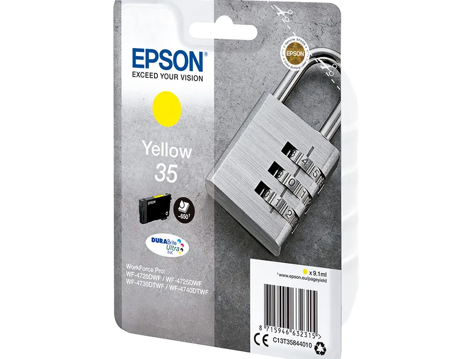 Cartouche epson 35 cadenas t35844010 couleur jaune