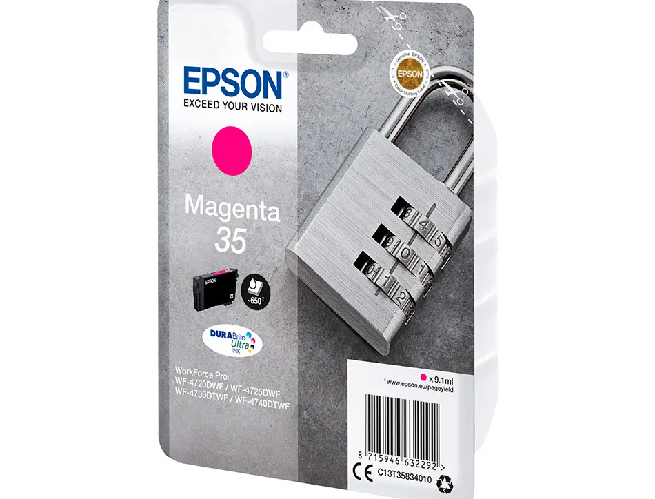 Cartouche epson 35 cadenas t35834010 couleur magenta