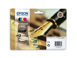 Cartouche epson durabrite 16xl jet d'encre 450p pour wf-2010w wf-2510wf wf-2520nf wf-2530wf wf-2540 multipack 4 couleurs