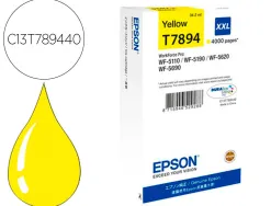 Cartouche epson jet d'encre t7 894 xxl haute capacité wf-5110 / 5190 / 5620 / 5690 jaune