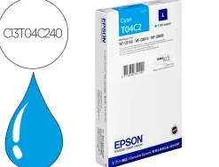 Cartouche epson jet d'encre t04c2 couleur cyan 1700 pag