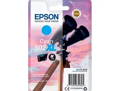Cartouche epson jet d'encre 502 xl expression home xp 5100/5105 workforce wf2860/2860dwf couleur cyan 470p