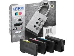Cartouche epson jet d'encre 35xl durabrite cadenas coloris noir jaune cyan magenta multipack 4 unités