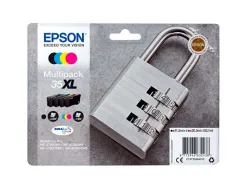 Cartouche epson jet d'encre 35xl durabrite cadenas coloris noir jaune cyan magenta multipack 4 unités