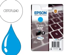 Cartouche epson jet d'encre 407 clavier couleur cyan 1,9k