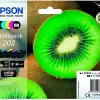 Cartouche epson jet d'encre 202 photo multipack 5 couleurs noir jaune cyan magenta noir 300p