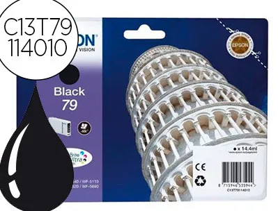 Cartouche epson jet d'encre t7911 epson wf-4640/5110/5190/5620/5690 couleur noir